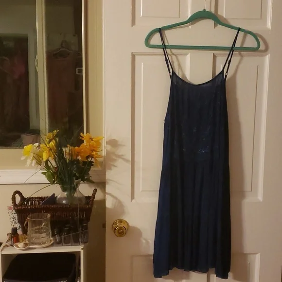 Beach By Exist Dresses | Nwt Beach By Exist Beautiful Denim/Indigo Summer Beach Dress | Color: Blue | Size: S | Desireeramseur's Closet